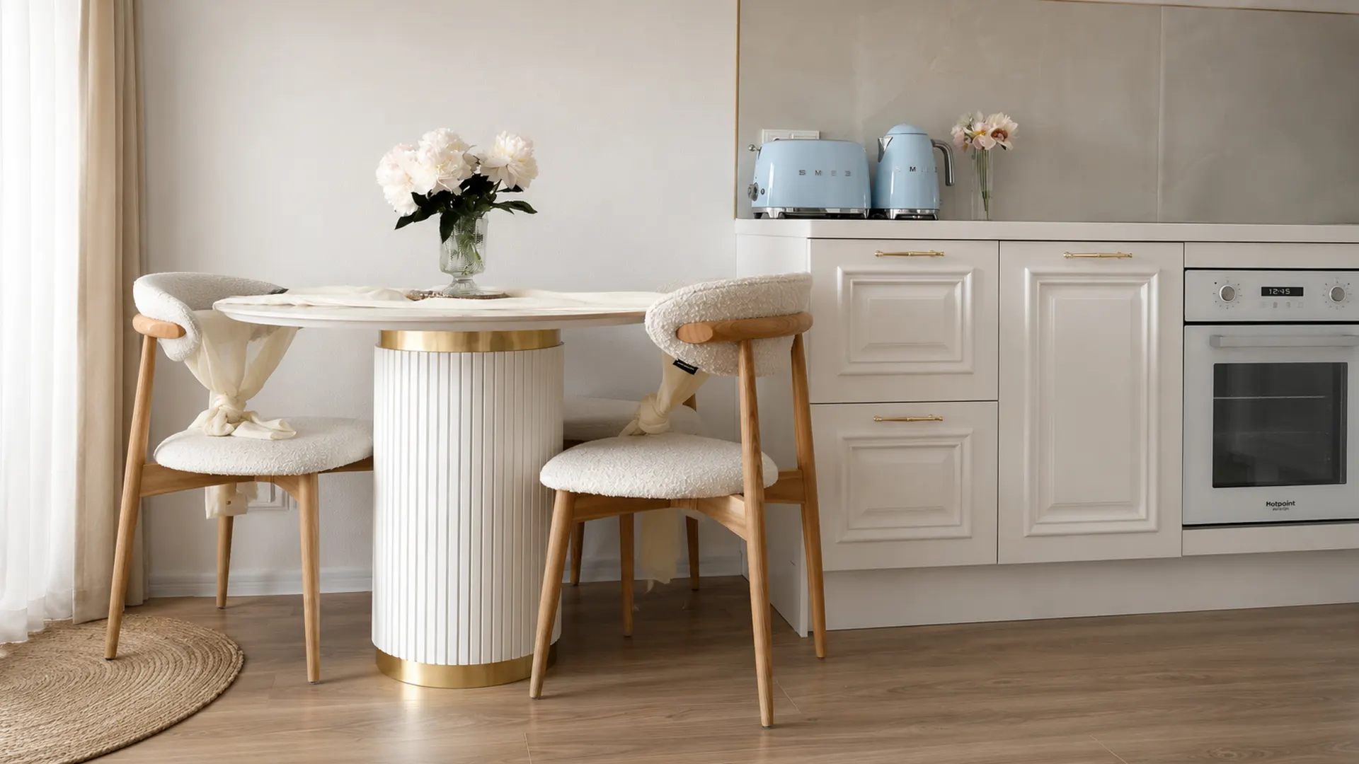 Столовая зона с продукцией Galla Home